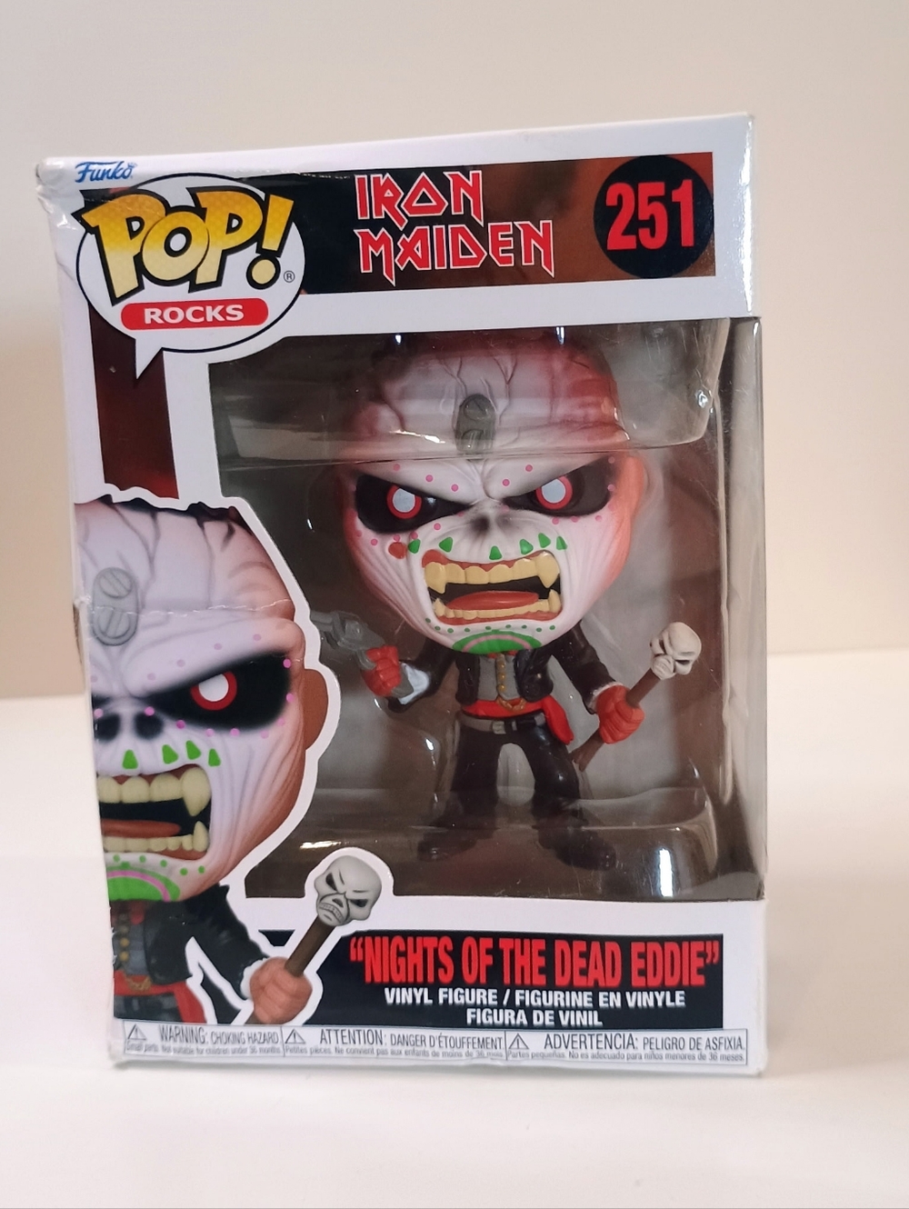 Funko Pop! Iron Maiden Nights of the Dead Eddie - White/Black/Red/Green